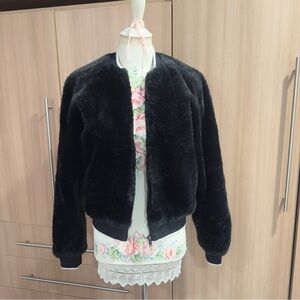 Jessica Simpson Black Teddy Jacket
